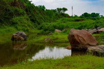 Abandon Sand Mine, change to beautiful landscape