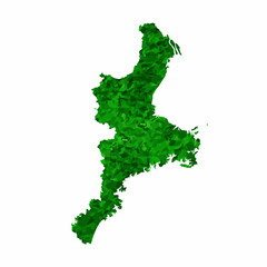 三重　地図　緑　アイコン