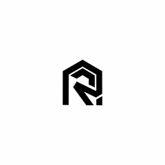 R Letter Initial Logo Design