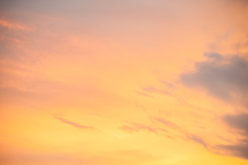 Colors of sky and clouds, blue, pink, purple, orange