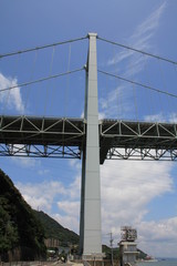 Obraz premium 関門海峡と関門橋