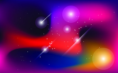 abstract space background, with shining stars  and stardust, liquid style background. 3d vector wallpaper, website design, banner, and landing page design.