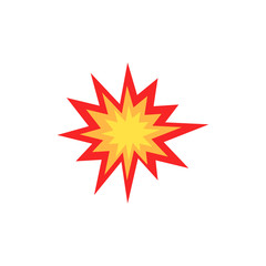Explosion icon design. vector illustration