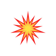 Explosion icon design. vector illustration