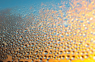 Fototapeta premium water drops on the window