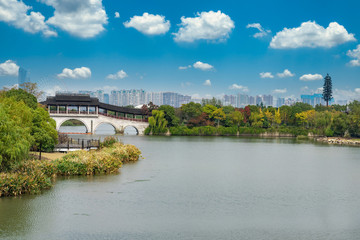 Fototapeta premium Tai Lake scenic spot, Wuxi, Jiangsu Province, China