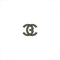 C letter initial logo design with B letter