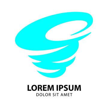 Cyclone logo vector, isolated image