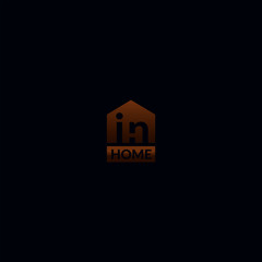 in home logo type subtle H letter