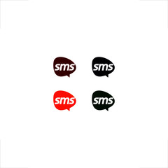 SMS logo type design chat message