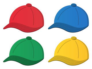 四色の帽子