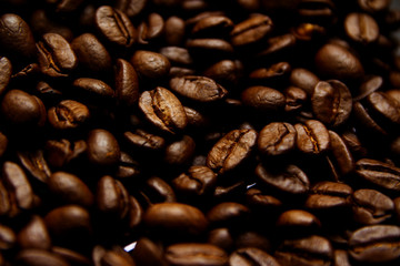 Coffee beans texture