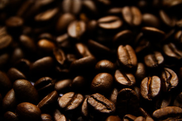 Coffee beans texture