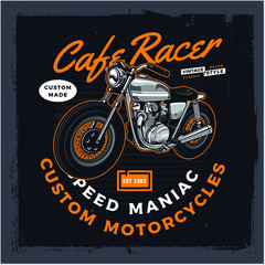vintage motorcycle poster