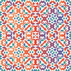 Fototapeta premium Antique talavera tiles patchwork.