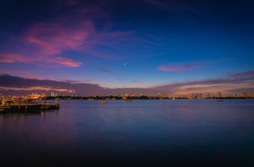 sunset water night sky clouds lake sea sun sunrise landscape dusk nature cloud beautiful miami florida lighting city beach summer shore views early morning bay © Alberto GV PHOTOGRAP