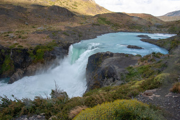 waterfall in Patagonia
