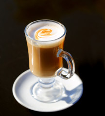 Photo of a beautiful delicious coffee