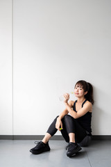 Obraz premium ヨガウエアの女性