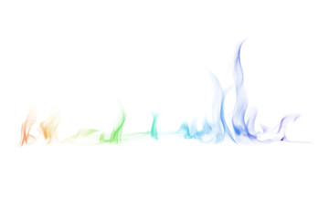 Smoke color on white background