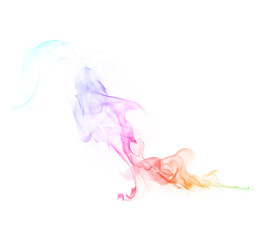 Smoke color on white background