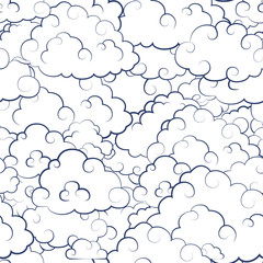 Pattern with Clouds in traditional Chinese style.