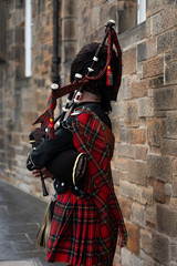 Scottish bagpiper - obrazy, fototapety, plakaty