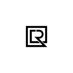 Obraz premium CR RC C R Letter Initial Logo Design