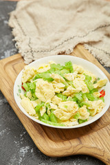 Fried eggs with bitter melon