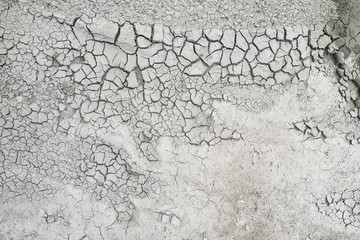 Surface of a grungy dry cracked parched earth for textural background, texture for web design or...