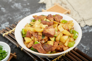 Braised pork and potatoes