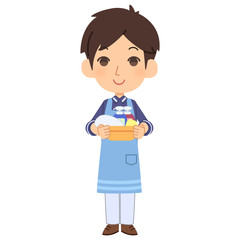 入浴補助をする介護士