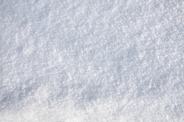 Fresh snow background. Snow texture