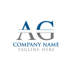 Initial AG Letter Logo With Creative Modern Business Typography Vector Template. Creative Abstract Letter AG Logo Design