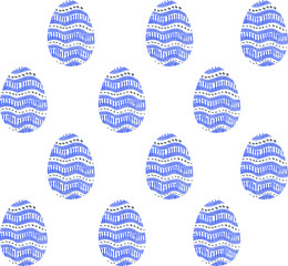 Seamless pattern, backgrounds, textures of colored abstract Easter eggs. Watercolor decorative drawing