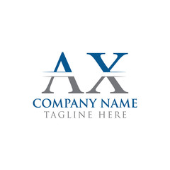 Initial AX Letter Logo With Creative Modern Business Typography Vector Template. Creative Abstract Letter AX Logo Design