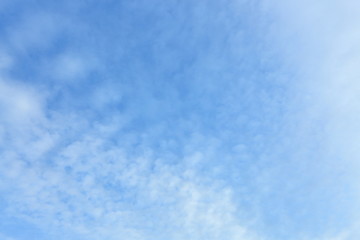 fluffy white cloud on clear blue sky in the morning weather day