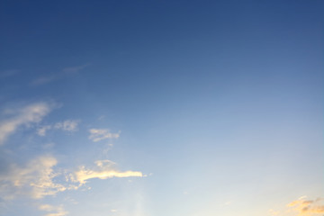 Naklejka na ściany i meble evening blue sky background