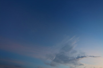 Fototapeta na wymiar cloud moving on twilight dusk sky background