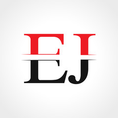 Initial EJ Letter Linked Logo Business Vector Template. Creative Letter EJ Logo Design