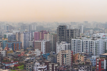 Fototapeta na wymiar Buildings in Dhaka City, Bangladesh
