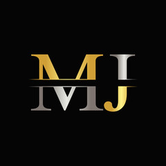 Initial MJ letter Logo Design vector Template. Abstract Letter MJ logo Design