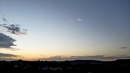 pôr do sol