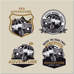 vector illustration four wheel drive truck car  © BOLZ.co