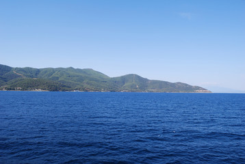 Naklejka premium Greece, Tassos island - Sea, mountains