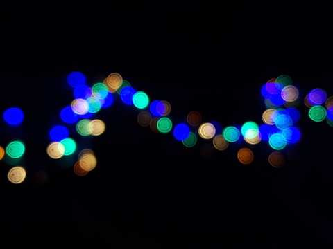 abstract colorful of light and bokeh of light for abstract background © Kenstocker