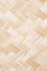 Weaving wood bamboo mat texture crafts seamless pattern abstract light brown hamper background