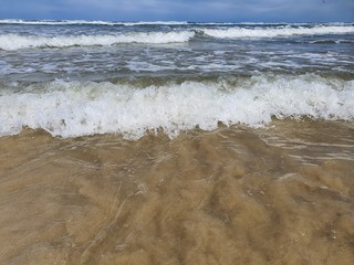 onda na praia