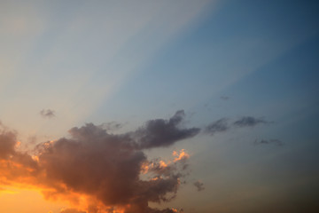 Sky background in sunrise dawn
