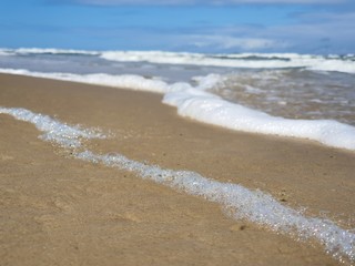 onda na praia